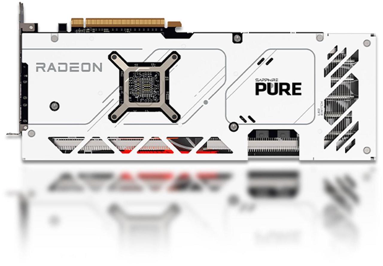 Alt view image 4 of 7 - SAPPHIRE Tech PURE RX7900 GRE 16G D6  OC Gaming Graphics Card,  (PCIe 4.0, 16GB GDDR6, HDMI 4K, DisplayPort 2.1a, video card, High TG Copper PCB, Digital Power Design), WHITE