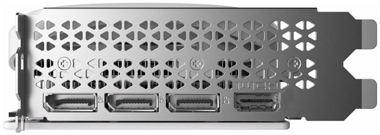 Alt view image 4 of 7 - ZOTAC GeForce RTX 4070-12GD6X Moon White OC Graphics Card, Gaming, AI Design, Video Editing, 3D Rendering, 3 x DP, 1 x HDMI, 12GB GDDR6X, 192-bit, Express 4.0 16x, 2490MHz, 21 Gbps