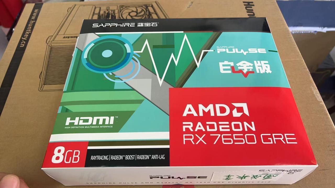 Alt view image 6 of 7 - Sapphire Tech PULSE Radeon RX 7650 GRE  Graphics Card, gaming video card (computer), 8GB GDDR6 128 bit 2695 MHz 18 Gbps, RDNA 3 Architecture,  PCI-Express 4.0