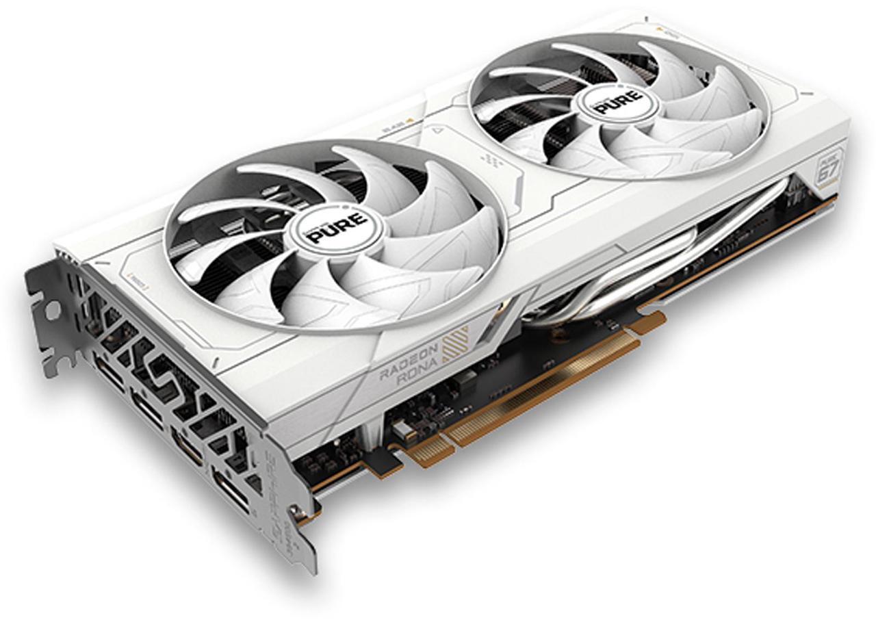 Alt view image 3 of 7 - SAPPHIRE Tech PURE AMD Radeon RX 6750 GRE Gaming Graphics Card, RDNA 2, PCIe 4.0, 10GB GDDR6, HDMI 4K, DisplayPort 1.4a, Dual-X Cooling Technology, video card