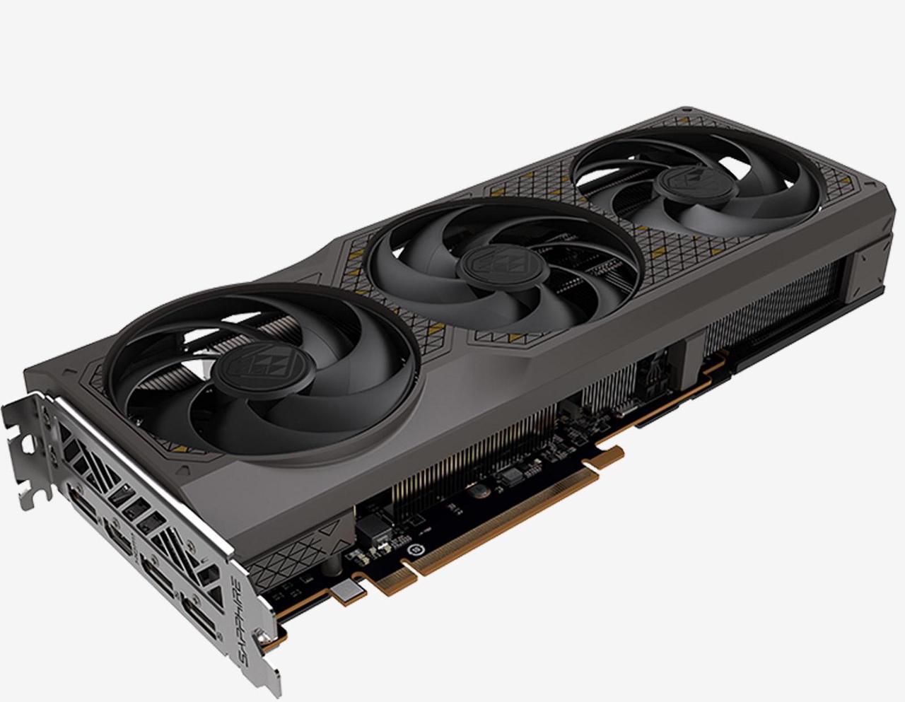 Alt view image 2 of 5 - Sapphire Tech Blackdiamond Radeon RX 7650 GRE Graphics Card, gaming video card (computer), 8GB GDDR6 128 bit 2695 MHz 18 Gbps, RDNA 3 Architecture, PCI-Express 4.0