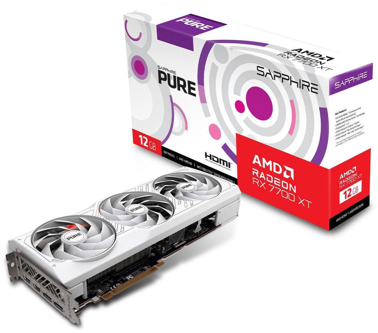Alt view image 7 of 7 - SAPPHIRE Tech PURE Radeon RX 7700 XT 12GB GDDR6 PCI Express 4.0 x16 Video Card 11335-03-20G