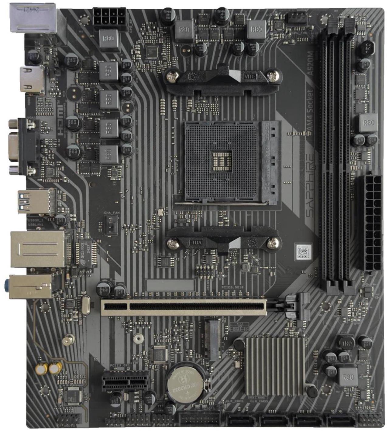 Alt view image 5 of 7 - SAPPHIRE Tech GPU+Motherboard Combo, PULSE  Radeon RX 7650 GRE 8GB Platinum OC  graphics card + PULSE A520M-E AM4 Motherboard ,GPU +motherboard 2-piece set