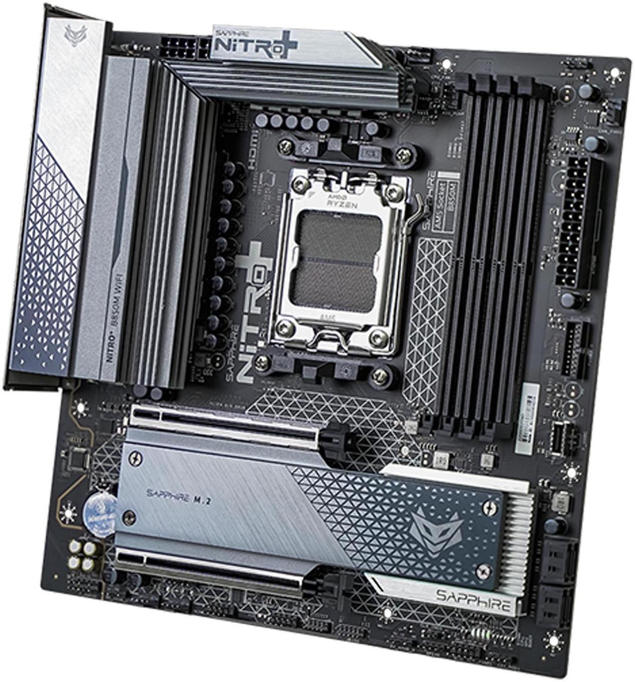 Alt view image 5 of 7 - SAPPHIRE Tech GPU+Motherboard Combo, AMD Radeon RX 7900 XTX NITRO+ 24GB graphics card + NiTRO+ B850M WIFI AM5 Motherboard ( WiFi 6),GPU +motherboard 2-piece set