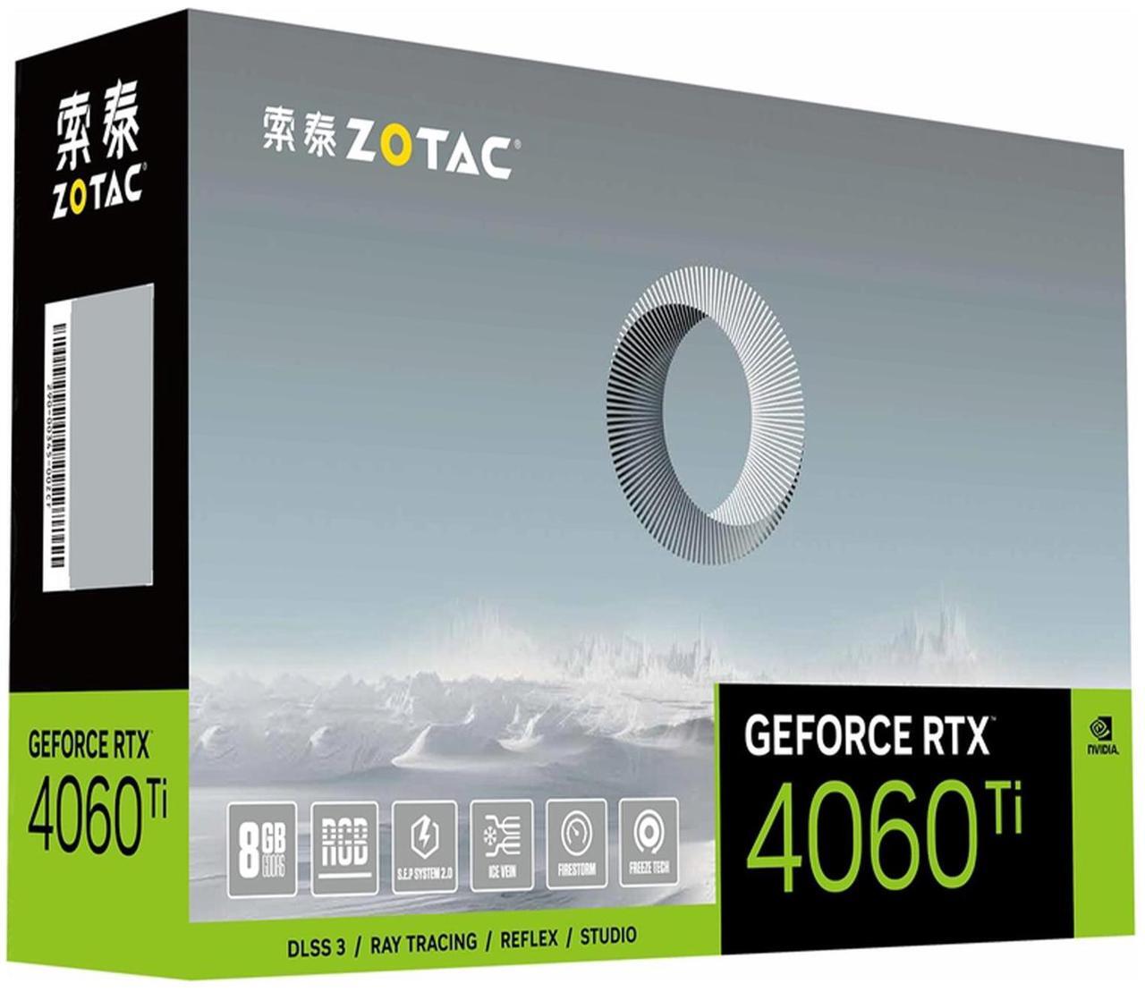 Alt view image 5 of 7 - ZOTAC GeForce RTX 4060Ti-8GB Moon White OC Graphics Card, Gaming, AI Design, Video Editing, 3D Rendering, 3 x DP, 1 x HDMI, 8GB GDDR6, 128-bit, Express 4.0 8x, 2565 MHz, 18 Gbps
