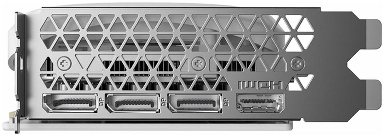 Alt view image 4 of 7 - ZOTAC GeForce RTX 4060Ti-8GB Moon White OC Graphics Card, Gaming, AI Design, Video Editing, 3D Rendering, 3 x DP, 1 x HDMI, 8GB GDDR6, 128-bit, Express 4.0 8x, 2565 MHz, 18 Gbps