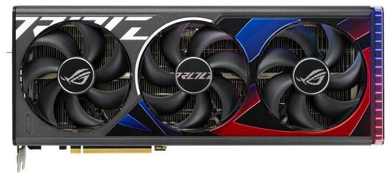 Alt view image 7 of 7 - ASUS ROG Strix GeForce RTX 4080 SUPER Black Edition Gaming Graphics Card (PCIe 4.0, 16GB GDDR6X, DLSS 3, HDMI 2.1a, DisplayPort 1.4a, Vapor Chamber, Aura Sync) ROG-STRIX-RTX4080S-16G-Black, Refurbish