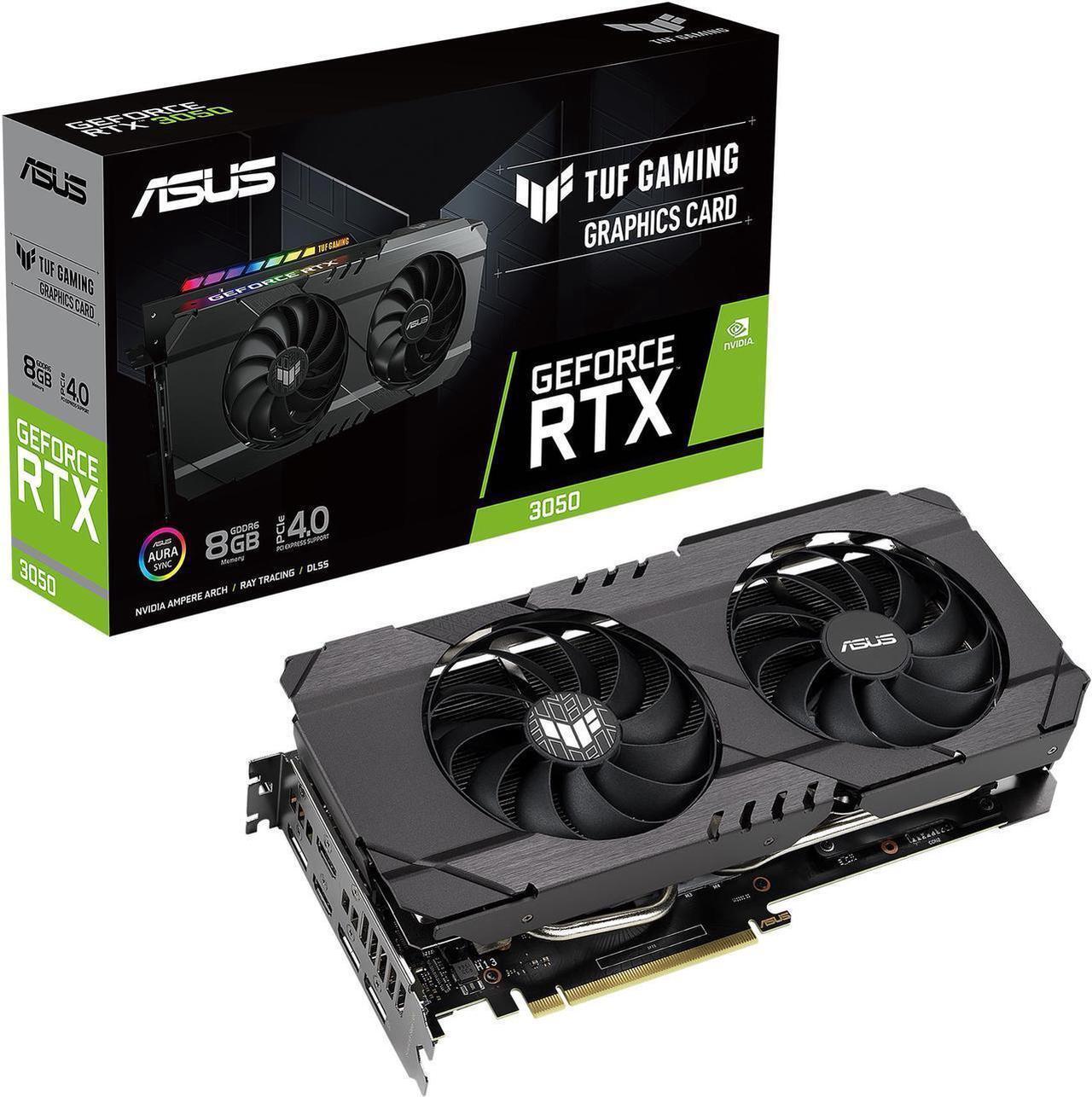 Alt view image 7 of 7 - ASUS TUF Gaming OC Edition GeForce RTX 3050 Video Card TUF-RTX3050-O8G-GAMING