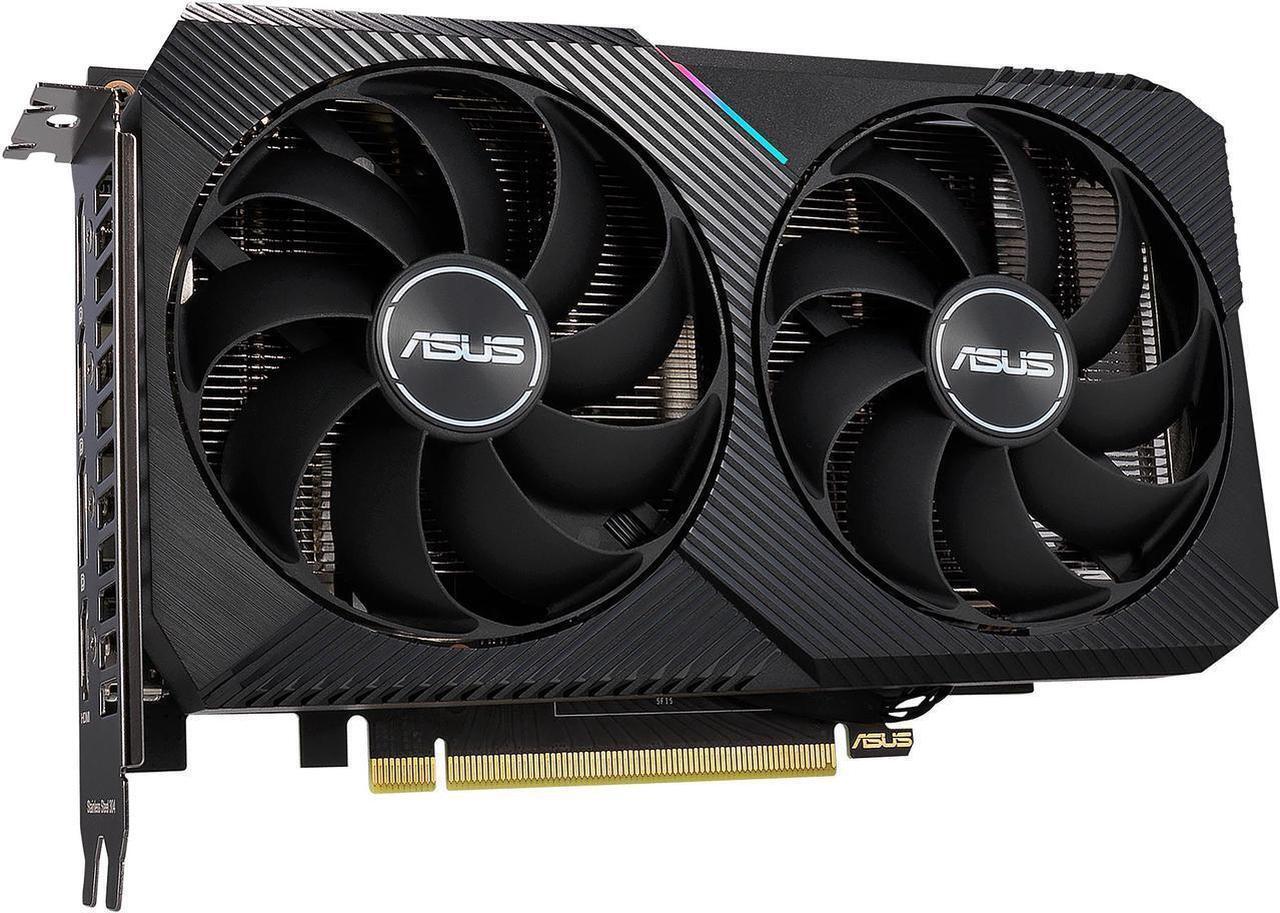 Alt view image 3 of 7 - ASUS Dual GeForce RTX 3050 Video Card DUAL-RTX3050-O8G-V2