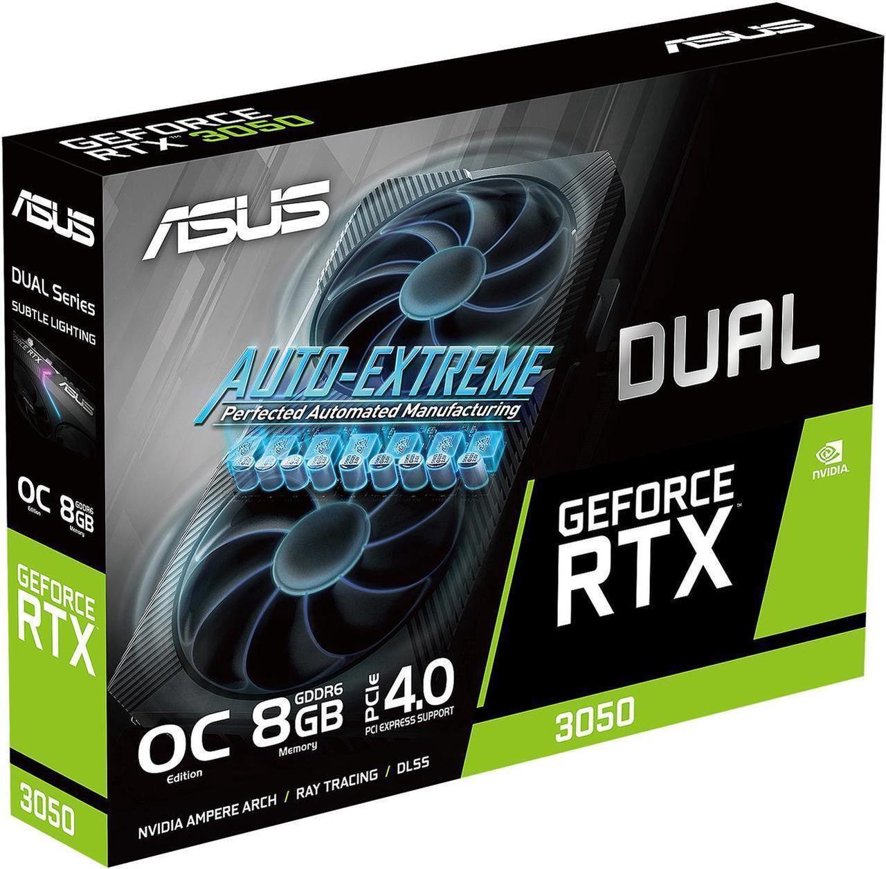 Alt view image 7 of 7 - ASUS Dual GeForce RTX 3050 Video Card DUAL-RTX3050-O8G-V2