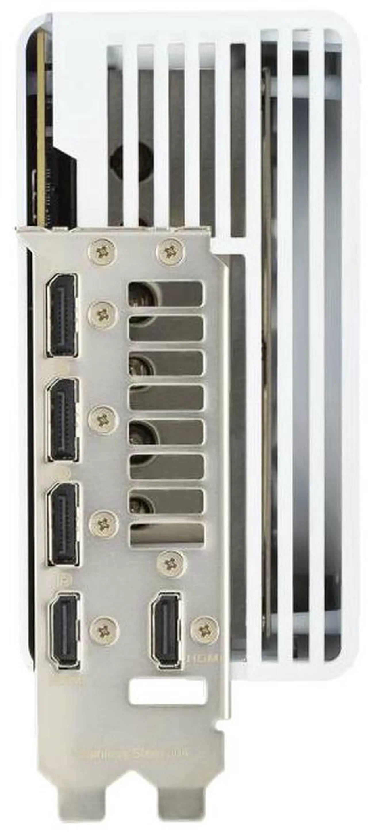 Alt view image 6 of 7 - ASUS ROG Strix GeForce RTX 4080 OC WHITE Edition Gaming Graphics Card (PCIe 4.0, 16GB GDDR6X, HDMI 2.1a, DisplayPort 1.4a) ROG-STRIX-RTX4080-O16G-WHITE Video Card