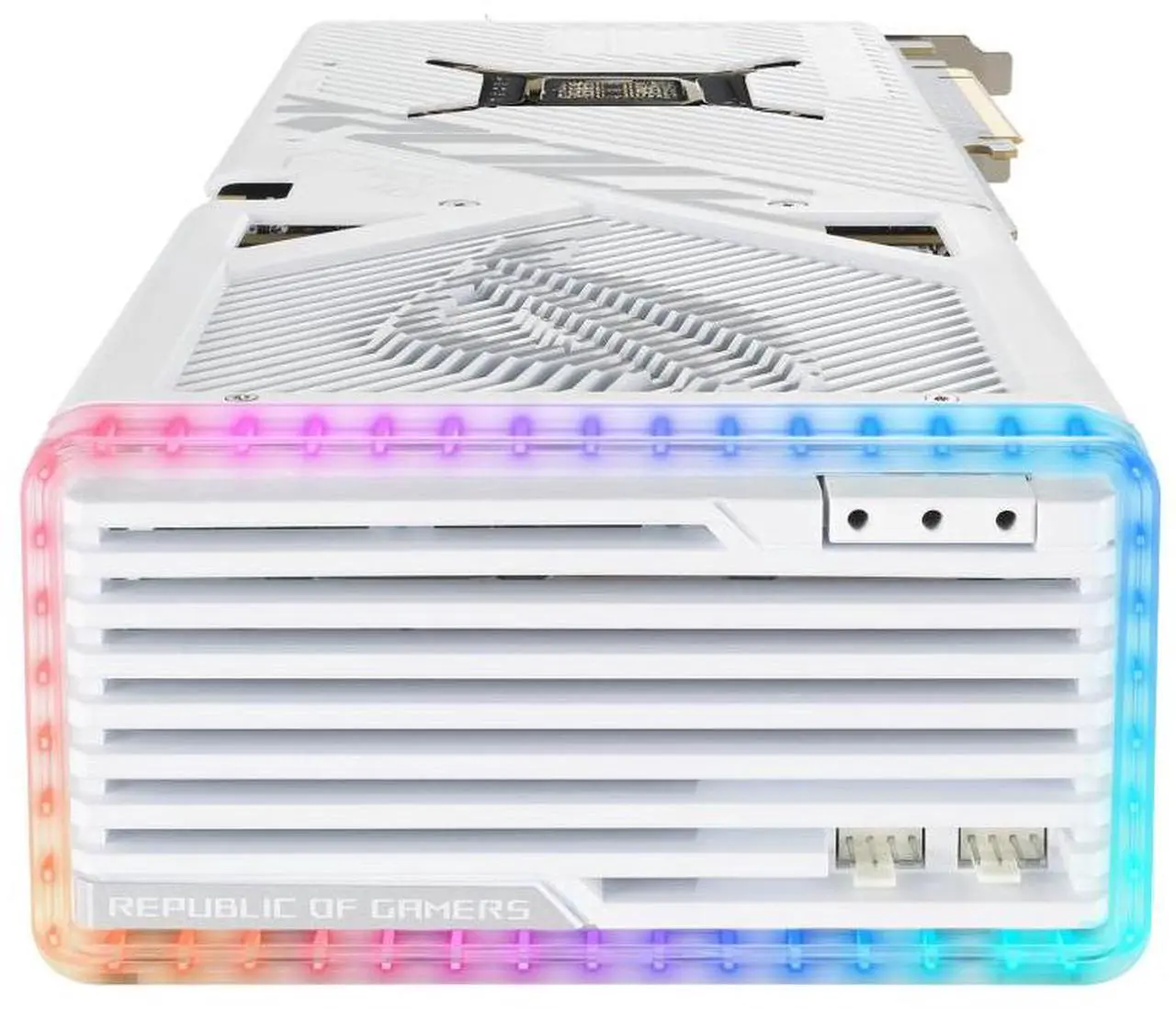 Alt view image 4 of 7 - ASUS ROG Strix GeForce RTX 4080 OC WHITE Edition Gaming Graphics Card (PCIe 4.0, 16GB GDDR6X, HDMI 2.1a, DisplayPort 1.4a) ROG-STRIX-RTX4080-O16G-WHITE Video Card