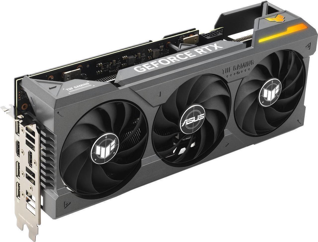 Alt view image 2 of 7 - ASUS TUF Gaming NVIDIA GeForce RTX 4070 Ti OC Edition Gaming Graphics Card (PCIe 4.0, 12GB GDDR6X, HDMI 2.1a, DisplayPort 1.4a) TUF-RTX4070TI-O12G-GAMING