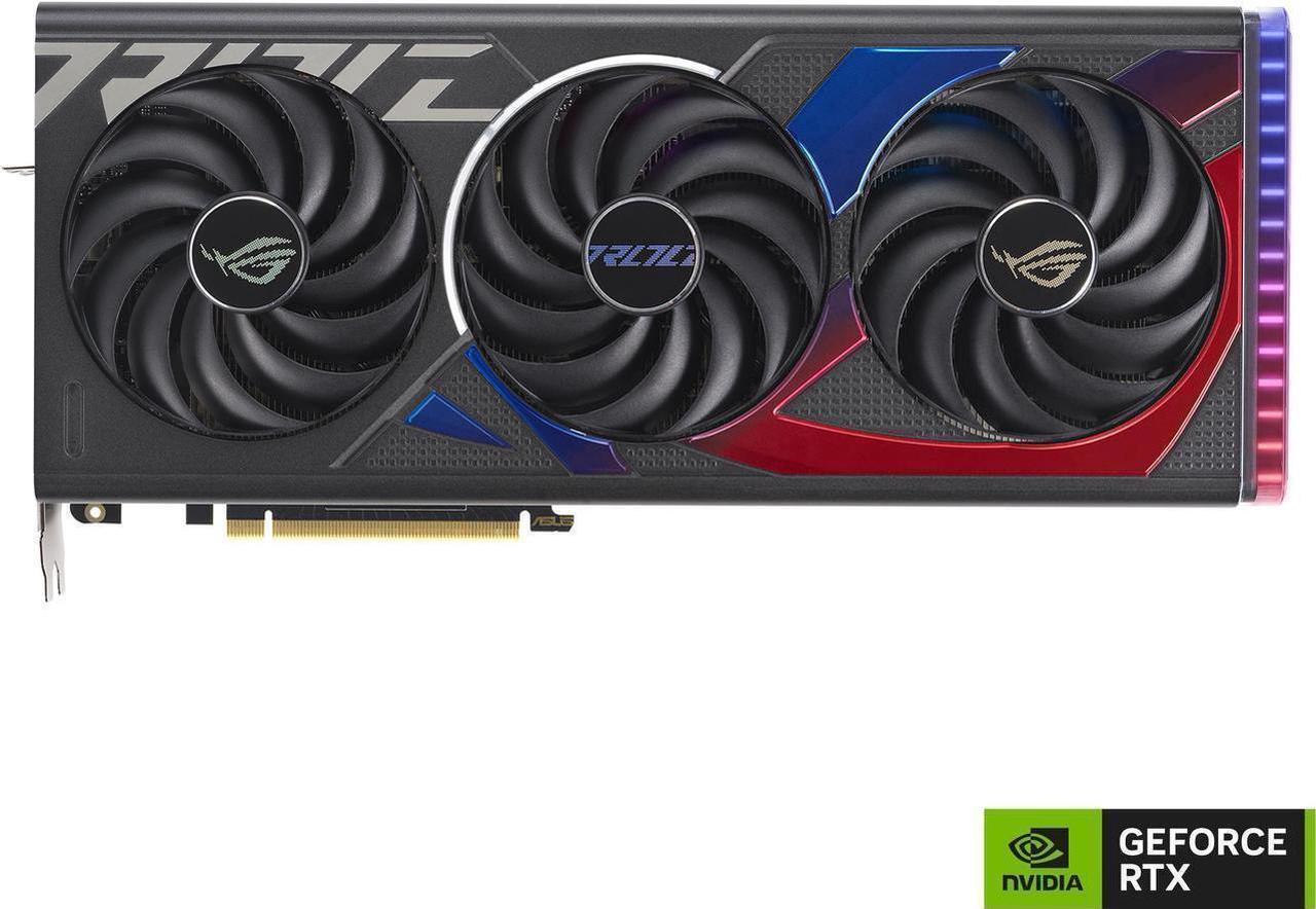 Alt view image 2 of 7 - ASUS ROG Strix GeForce RTX 4070 SUPER Gaming Graphics Card (PCIe 4.0, 12GB GDDR6X, DLSS 3, HDMI 2.1a, DisplayPort 1.4a, Aura Sync) ROG-STRIX-RTX4070S-12G-GAMING