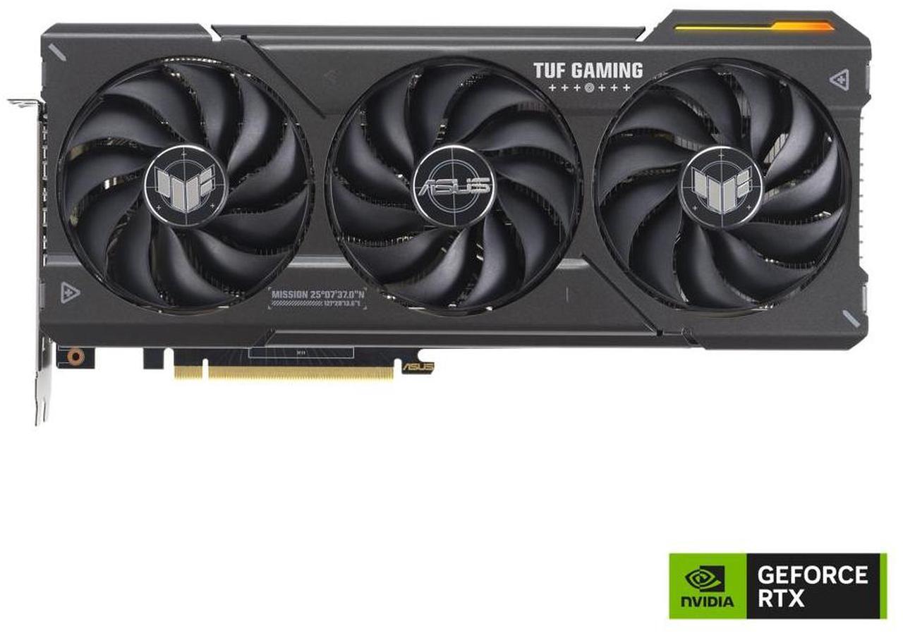 Alt view image 2 of 7 - ASUS TUF Gaming NVIDIA GeForce RTX 4070 OC Edition Gaming Graphics Card (PCIe 4.0, 12GB GDDR6X, HDMI 2.1, DisplayPort 1.4a) TUF-RTX4070-O12G-GAMING
