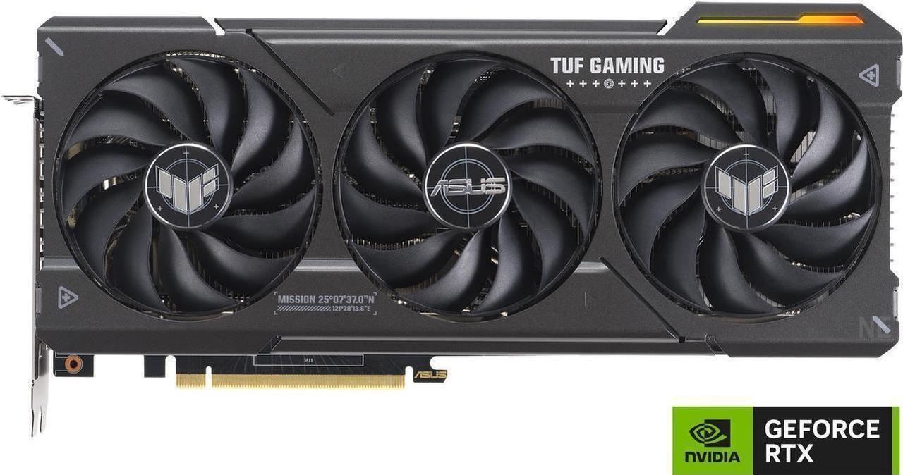 Alt view image 2 of 7 - ASUS TUF Gaming GeForce RTX 4070 SUPER OC Edition Gaming Graphics Card (PCIe 4.0, 12GB GDDR6X, DLSS 3, HDMI 2.1a, DisplayPort 1.4a) TUF-RTX4070S-O12G-GAMING