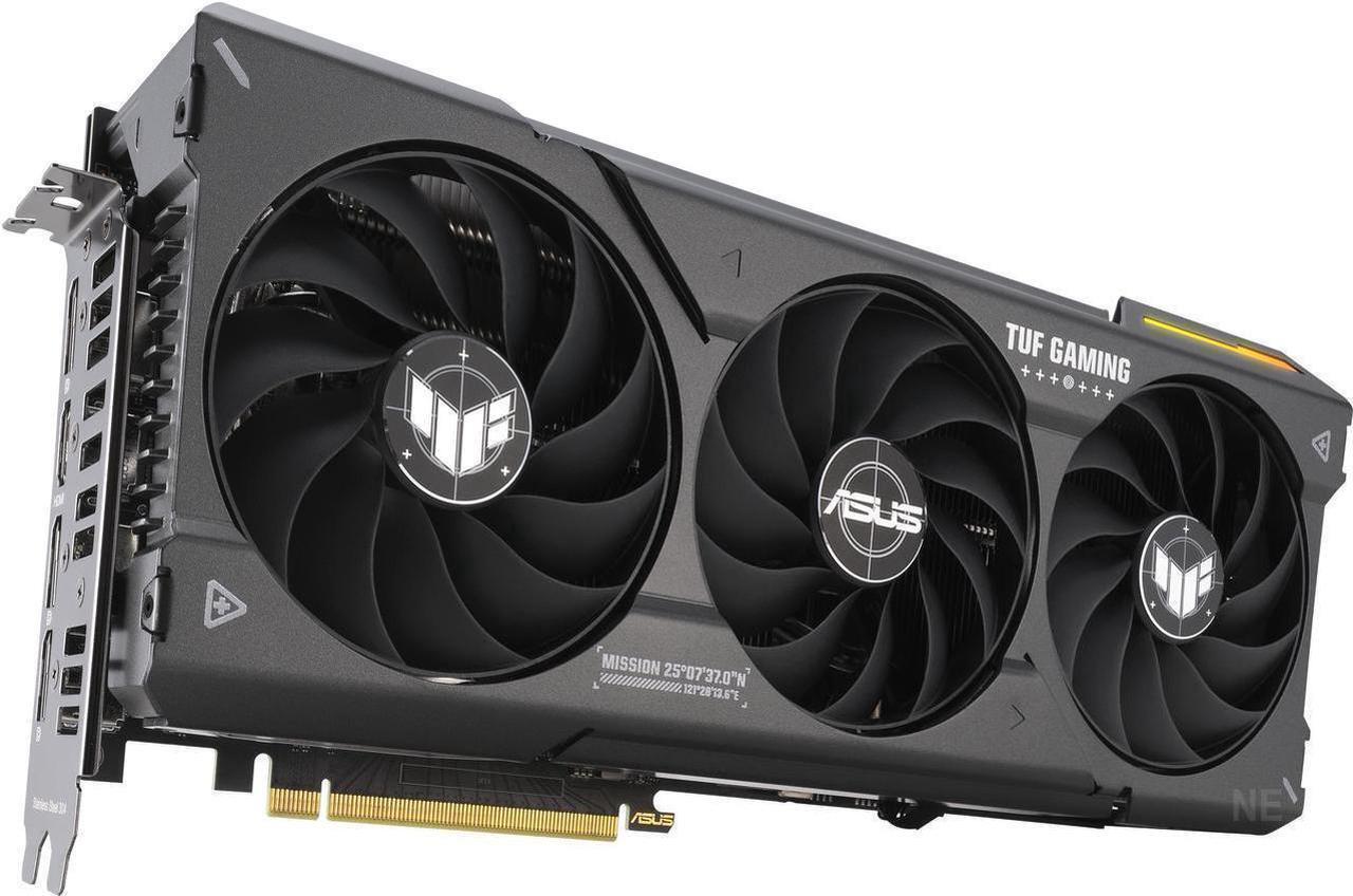 Alt view image 3 of 7 - ASUS TUF Gaming GeForce RTX 4070 SUPER OC Edition Gaming Graphics Card (PCIe 4.0, 12GB GDDR6X, DLSS 3, HDMI 2.1a, DisplayPort 1.4a) TUF-RTX4070S-O12G-GAMING