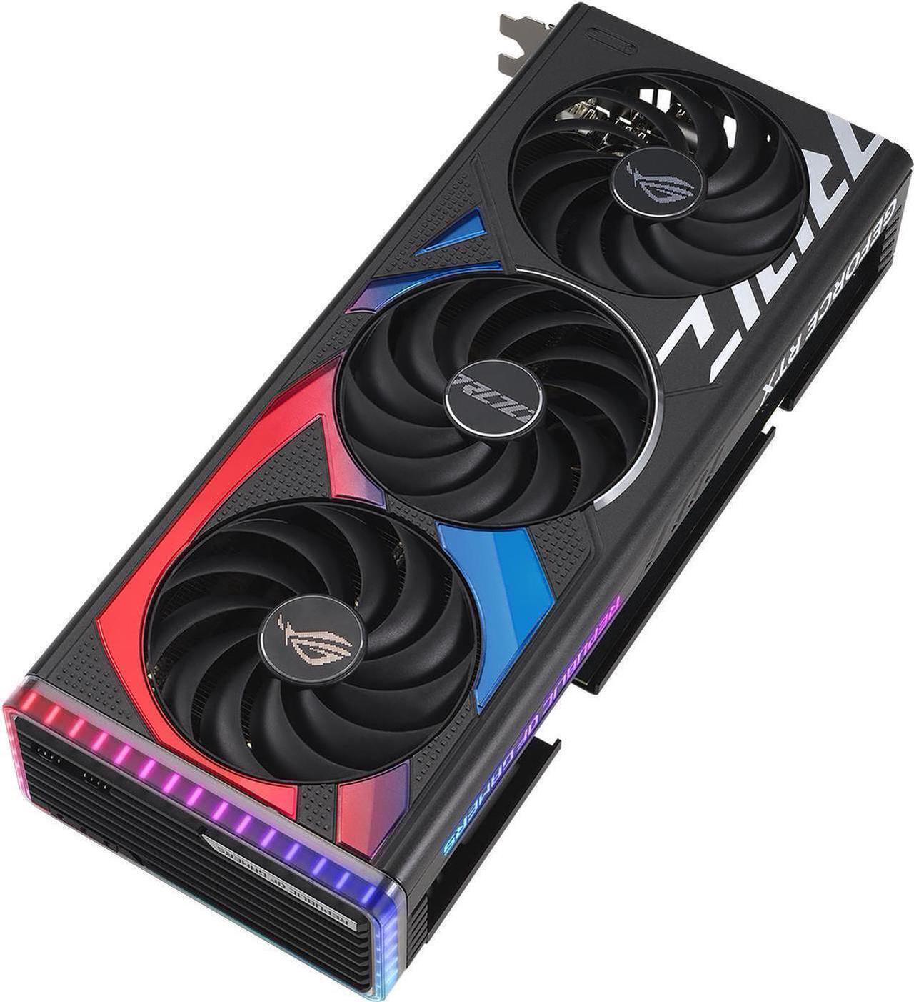 Alt view image 3 of 7 - ASUS ROG Strix GeForce RTX 4070 SUPER Gaming Graphics Card (PCIe 4.0, 12GB GDDR6X, DLSS 3, HDMI 2.1a, DisplayPort 1.4a, Aura Sync) ROG-STRIX-RTX4070S-12G-GAMING