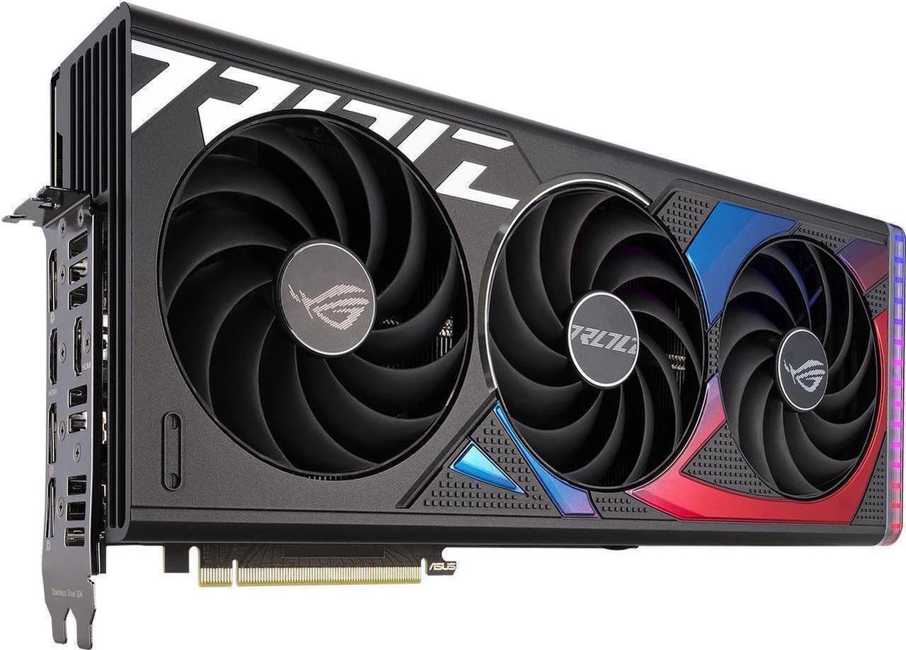 Alt view image 4 of 7 - ASUS ROG Strix GeForce RTX 4070 SUPER Gaming Graphics Card (PCIe 4.0, 12GB GDDR6X, DLSS 3, HDMI 2.1a, DisplayPort 1.4a, Aura Sync) ROG-STRIX-RTX4070S-12G-GAMING