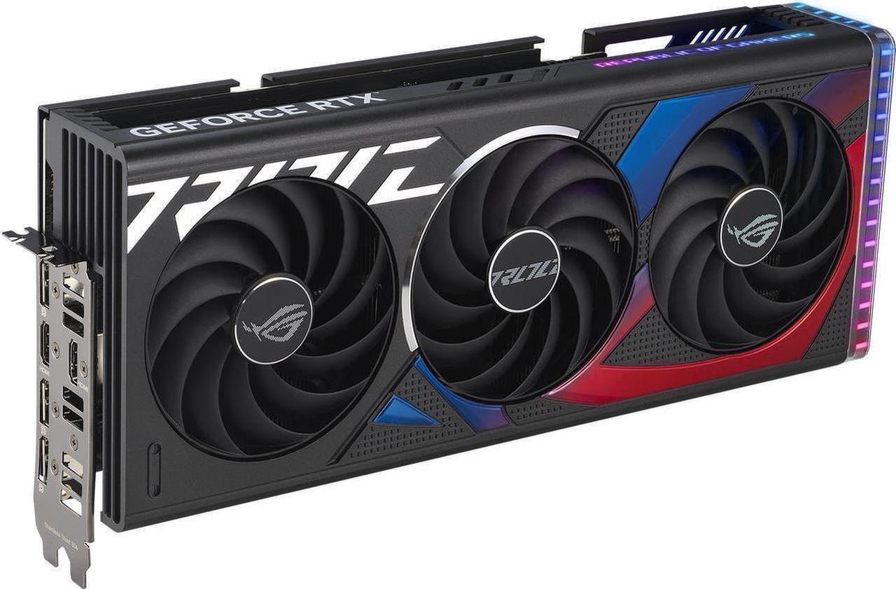 Alt view image 7 of 7 - ASUS ROG Strix GeForce RTX 4070 SUPER Gaming Graphics Card (PCIe 4.0, 12GB GDDR6X, DLSS 3, HDMI 2.1a, DisplayPort 1.4a, Aura Sync) ROG-STRIX-RTX4070S-12G-GAMING