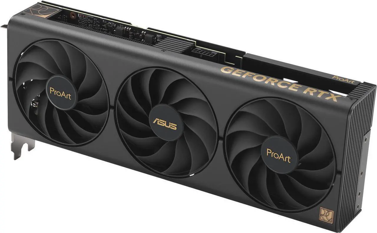 Alt view image 2 of 7 - ASUS ProArt GeForce RTX 4070 SUPER OC Edition Graphics Card (PCIe 4.0, 12GB GDDR6X, DLSS 3, HDMI 2.1a, DisplayPort 1.4a) PROART-RTX4070S-O12G