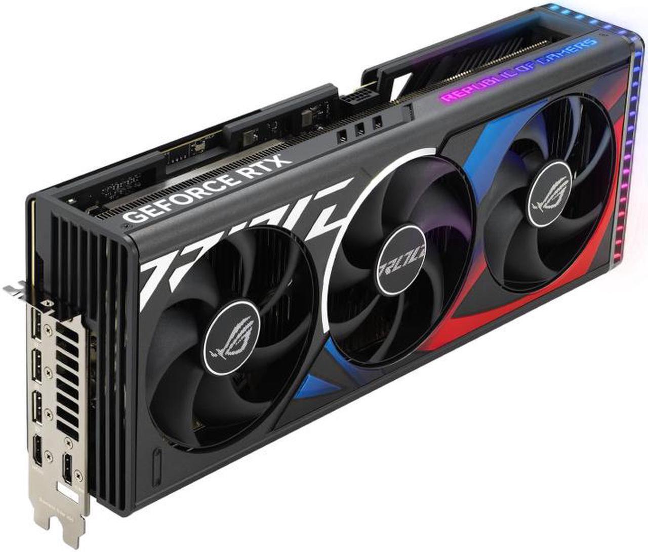 Alt view image 4 of 7 - ASUS ROG Strix GeForce RTX 4090 Gaming Graphics Card (PCIe 4.0, 24GB GDDR6X, HDMI 2.1a, DisplayPort 1.4a) ROG-STRIX-RTX4090-24G-GAMING