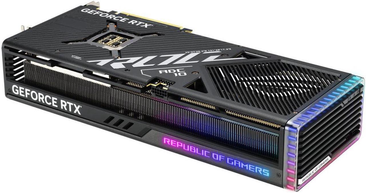 Alt view image 6 of 7 - ASUS ROG Strix GeForce RTX 4090 Gaming Graphics Card (PCIe 4.0, 24GB GDDR6X, HDMI 2.1a, DisplayPort 1.4a) ROG-STRIX-RTX4090-24G-GAMING
