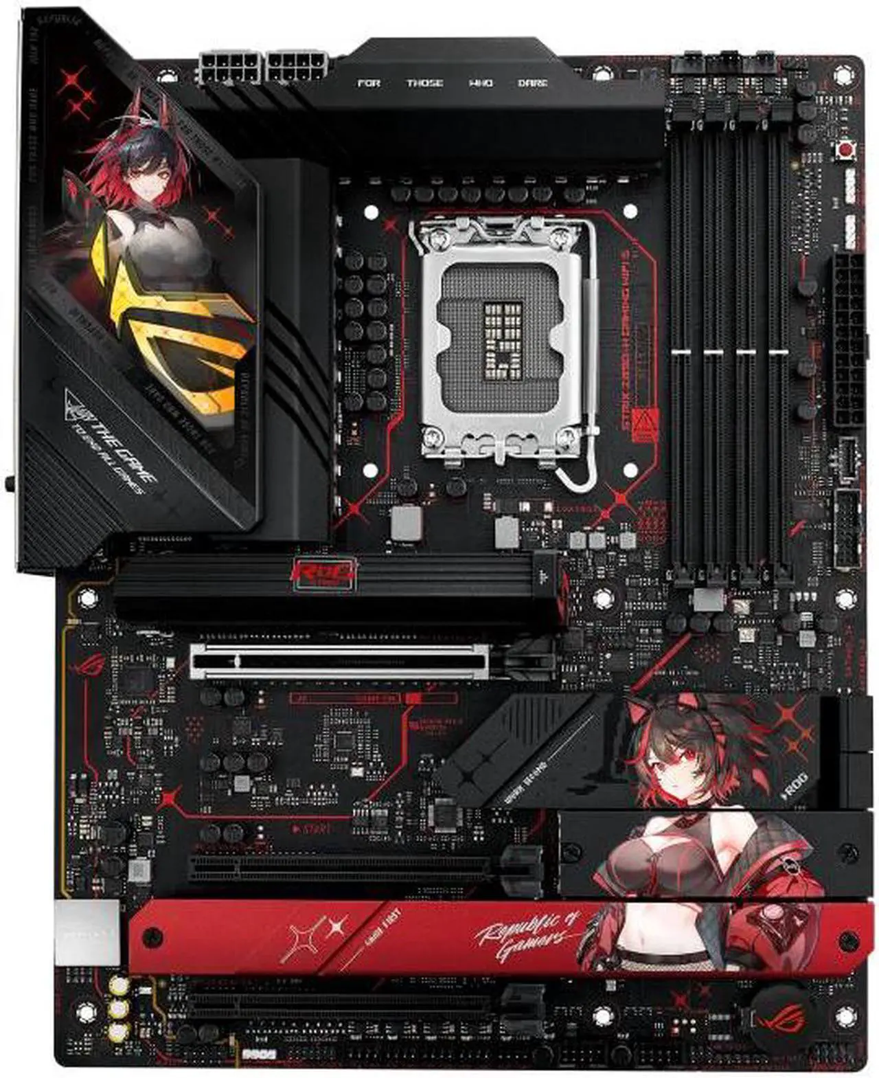 Alt view image 2 of 7 - ASUS ROG STRIX Z890-H GAMING WIFI S RO Ji EDITION LGA 1851 ATX motherboard, Intel® Core Ultra Series 2 Ready, Advanced AI PC-ready, 16+1+2+2 80A power stages, DDR5, PCIe® 5.0 - International Version