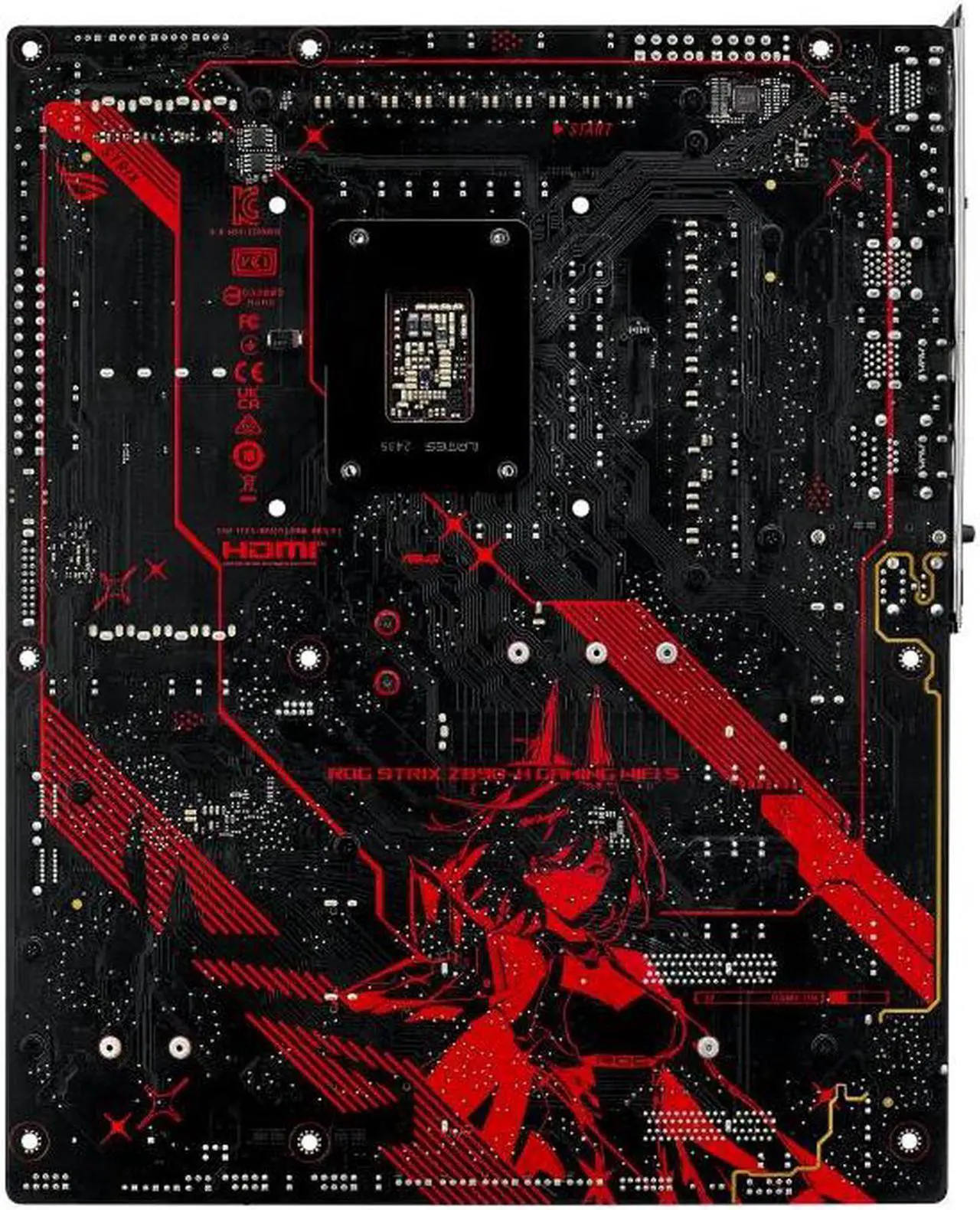 Alt view image 3 of 7 - ASUS ROG STRIX Z890-H GAMING WIFI S RO Ji EDITION LGA 1851 ATX motherboard, Intel® Core Ultra Series 2 Ready, Advanced AI PC-ready, 16+1+2+2 80A power stages, DDR5, PCIe® 5.0 - International Version