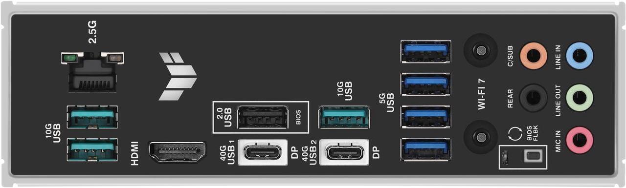 Alt view image 6 of 7 - ASUS TUF GAMING X870-PLUS WIFI AMD AM5 X870 ATX motherboard, 16+2+1, 80A SPS power stages, DDR5, PCIe 5.0 Ready, four M.2 slots, Wi-Fi 7, 2.5Gb LAN, HDMI, USB4 40Gbps, SATA 6 Gbps, USB 20Gbps Type-C