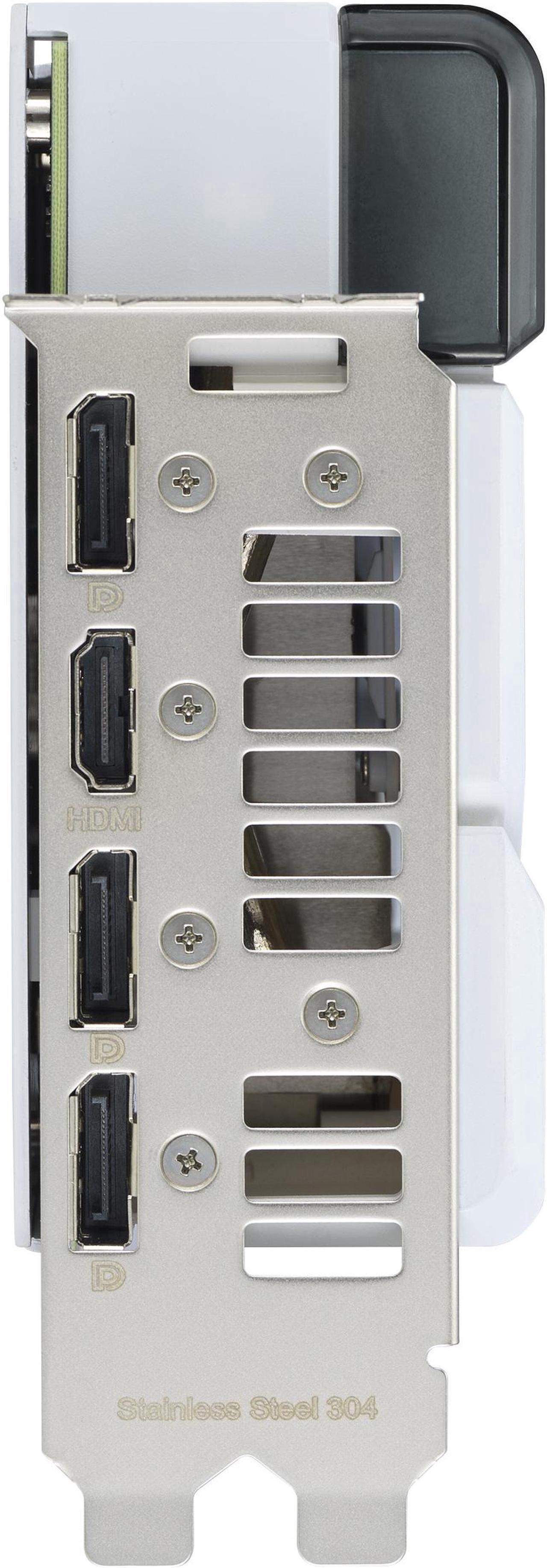 Alt view image 5 of 7 - ASUS Dual GeForce RTX 4070 SUPER White OC Edition (PCIe 4.0, 12GB GDDR6X, DLSS 3, HDMI 2.1a, DisplayPort 1.4a, 2.56-slot design, Axial-tech fan design, Auto-Extreme Tech) DUAL-RTX4070S-O12G-WHITE