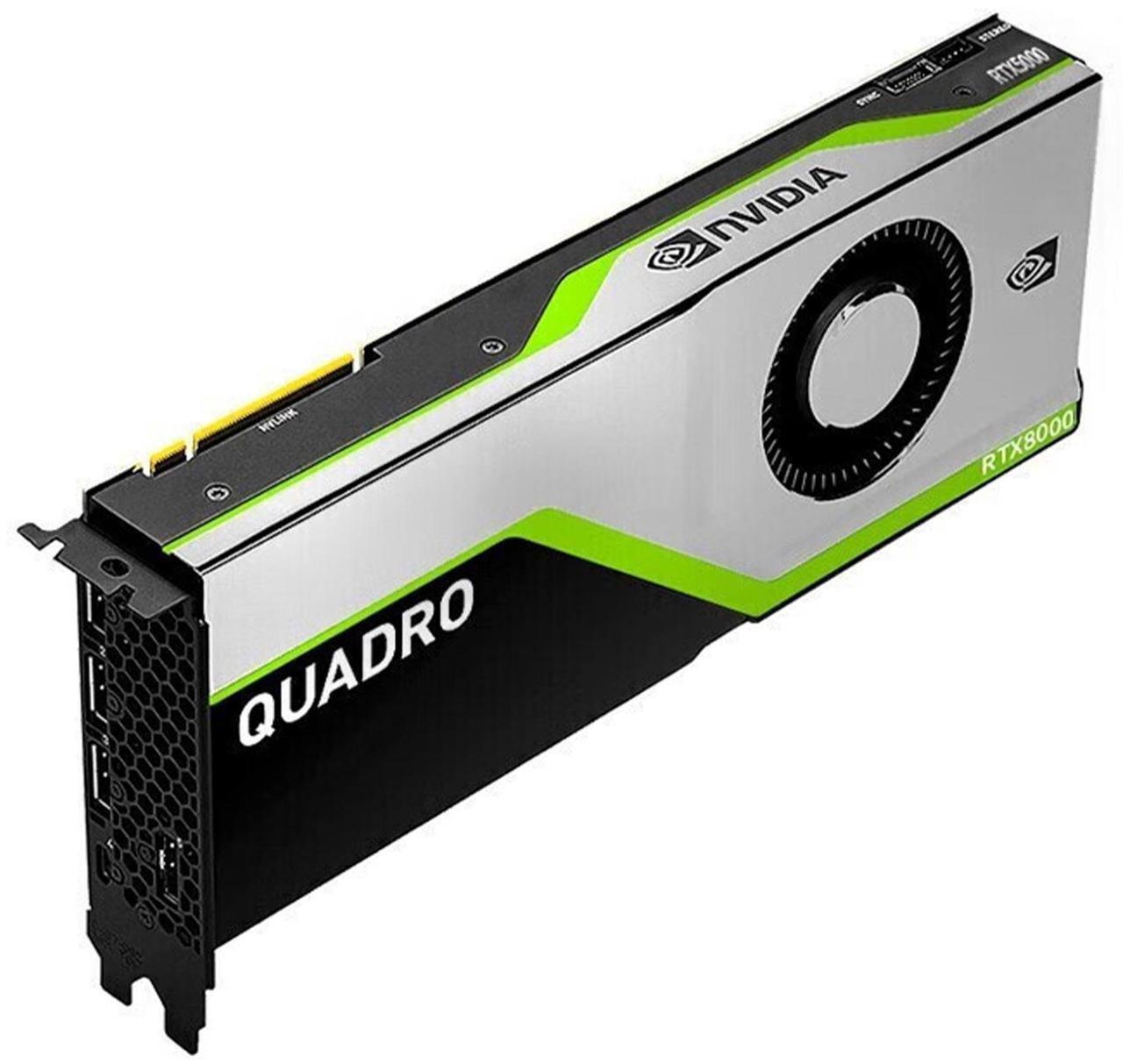 Alt view image 3 of 7 - NVIDIA RTX 8000 48GB Boxed Graphics Card, GDDR6 ECC Memory, 1750MHz, 384-bit, Bandwidth 672GB/s, Ray tracing, Deep learning