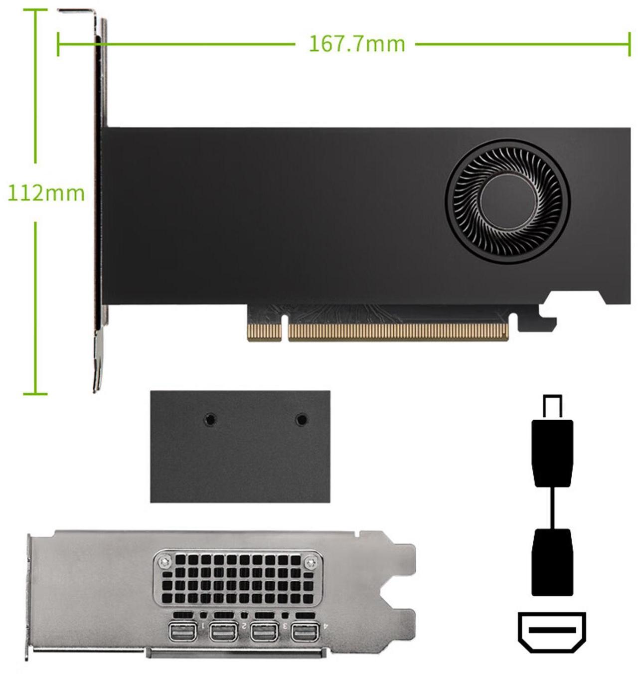 Alt view image 5 of 5 - NVIDIA RTX 2000 Ada 16GB Generation, Industrial Package, GDDR6 ECC Memory,  128-bit, 224GB/S, High-performance acceleration, AI computing