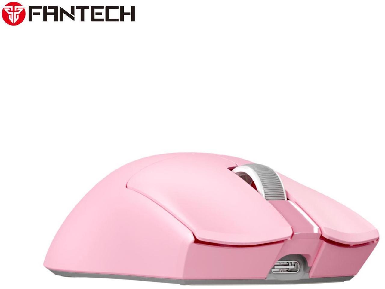 Alt view image 3 of 7 - FANTECH TANTO S WG13S Pink Gaming Mouse - 26000DPI, 2.4GHz Tri-mode Connectivity, 44Hours Battery Life,Supports RGBCharging Dock,Pixart 3395 Sensor, Supports 8K Polling Rate(Pink)