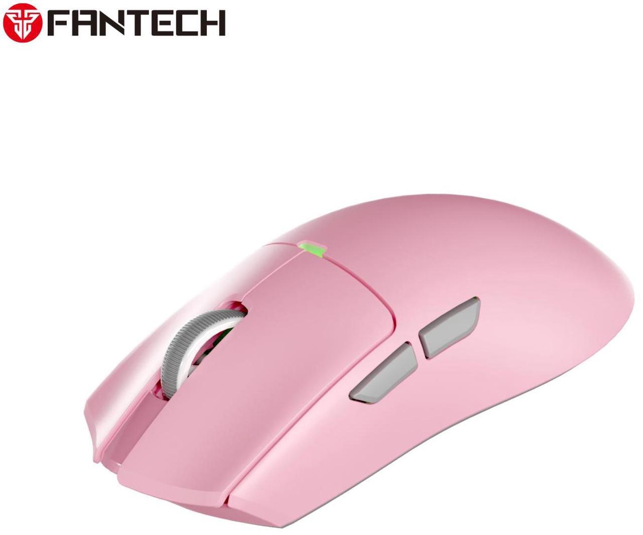 Alt view image 4 of 7 - FANTECH TANTO S WG13S Pink Gaming Mouse - 26000DPI, 2.4GHz Tri-mode Connectivity, 44Hours Battery Life,Supports RGBCharging Dock,Pixart 3395 Sensor, Supports 8K Polling Rate(Pink)