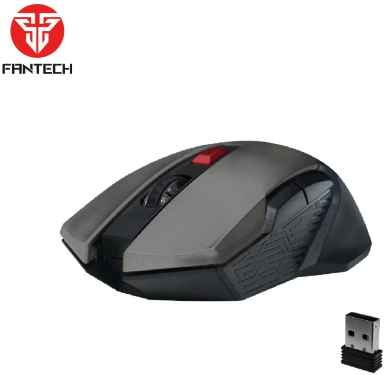 Alt view image 2 of 4 - FANTECH RAIGOR II WG10 Grey Gaming Mouse - 2000DPI, 2.4GHz, 6 Buttons, 61g Ultra-Light, 5M Clicks,Ergonomic Design for PC/Computer(Grey)