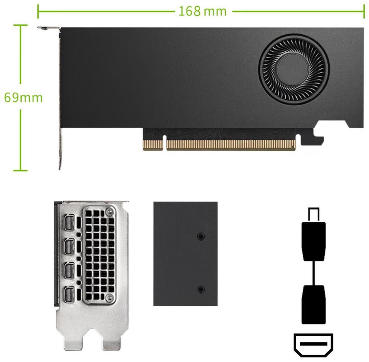 Alt view image 5 of 5 - NVIDIA RTX 4000 SFF Ada 20GB Generation, Industrial Package, GDDR6 ECC Memory,  160bit, 280GB/s, PCle 4.0 x16, High-performance acceleration, AI computing