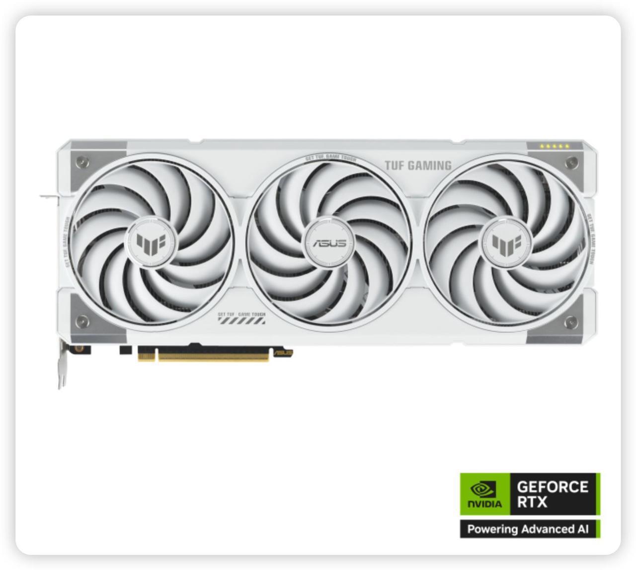 Main image of ASUS TUF Gaming white GeForce RTX 5070 Ti OC Edition 16GB GDDR7 TUF-RTX5070TI-O16G-WHITE-GAMING PCI-Express 5.0 DLSS 4.0 Graphics Card