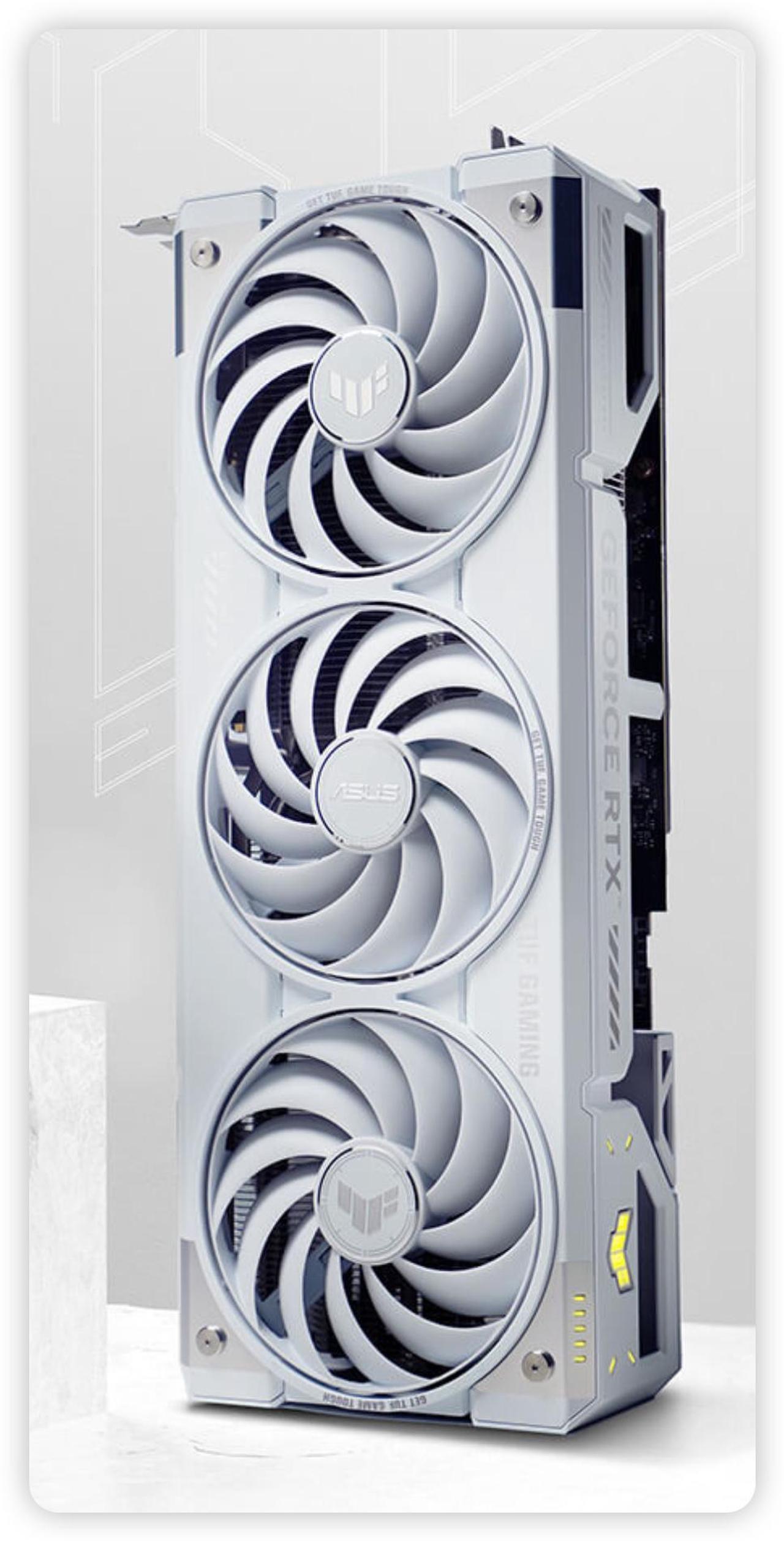 Alt view image 3 of 4 - ASUS TUF Gaming white GeForce RTX 5070 Ti OC Edition 16GB GDDR7 TUF-RTX5070TI-O16G-WHITE-GAMING PCI-Express 5.0 DLSS 4.0 Graphics Card