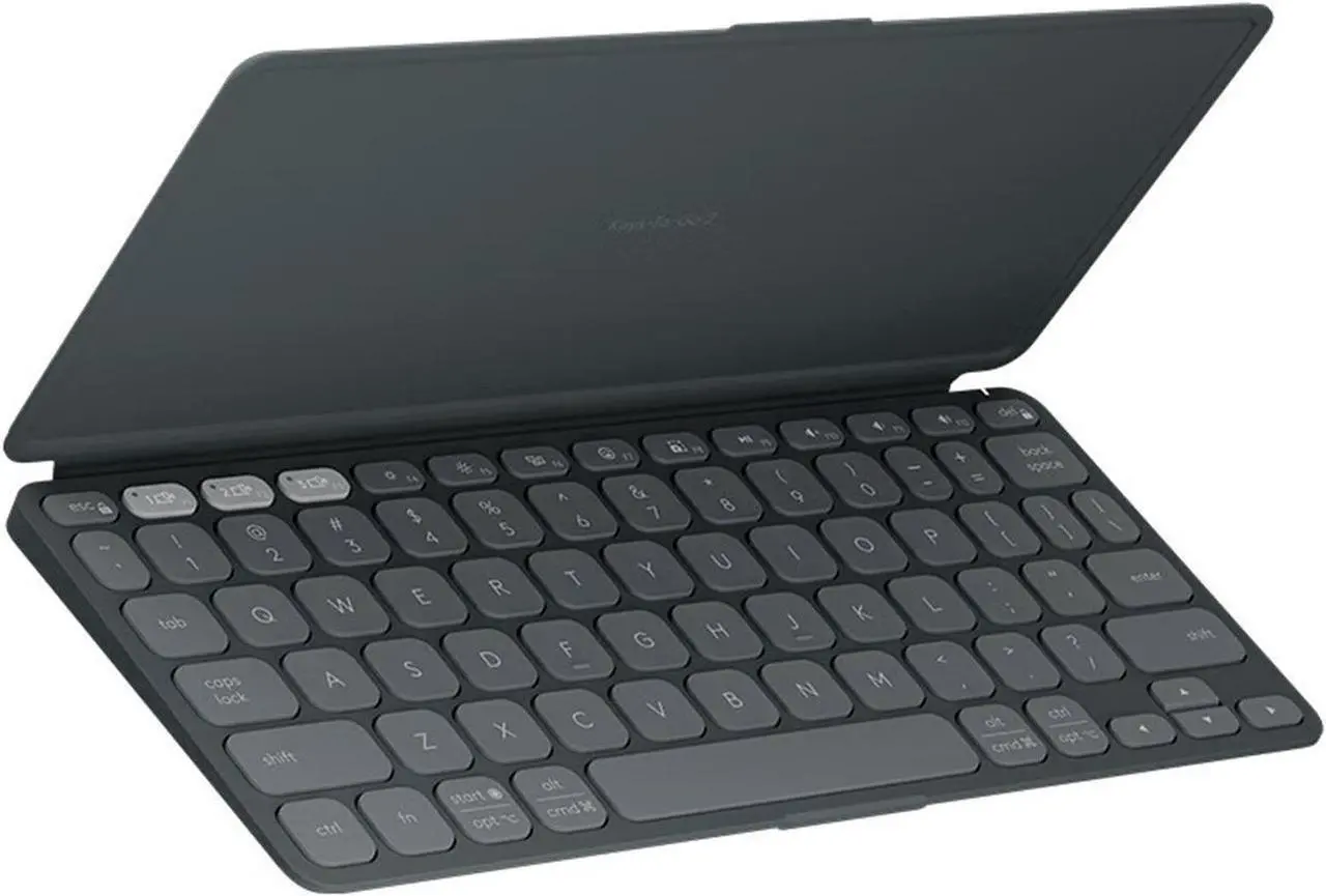 Main image of Logitech KEYS-TO-GO 2 Wireless Mechanical Keyboard - Office Keyboard - Slim Design, Dwarf Shaft, Bluetooth Connectivity, Built-in Protective Cover, Supports Windows/macOS/ChromeOS/iPadOS, Black