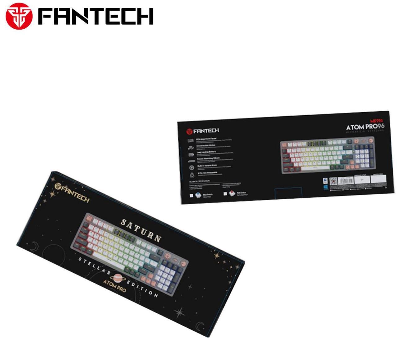 Alt view image 5 of 5 - FANTECH ATOM PRO83 MK913 Stellar Edition,Mechanical Wireless Keyboard,83 Key,3 Connection Modes, Personaliation+,5 Pin Hot Swappable,Built-In Volume Knob,MERCURY Grey (red switch)