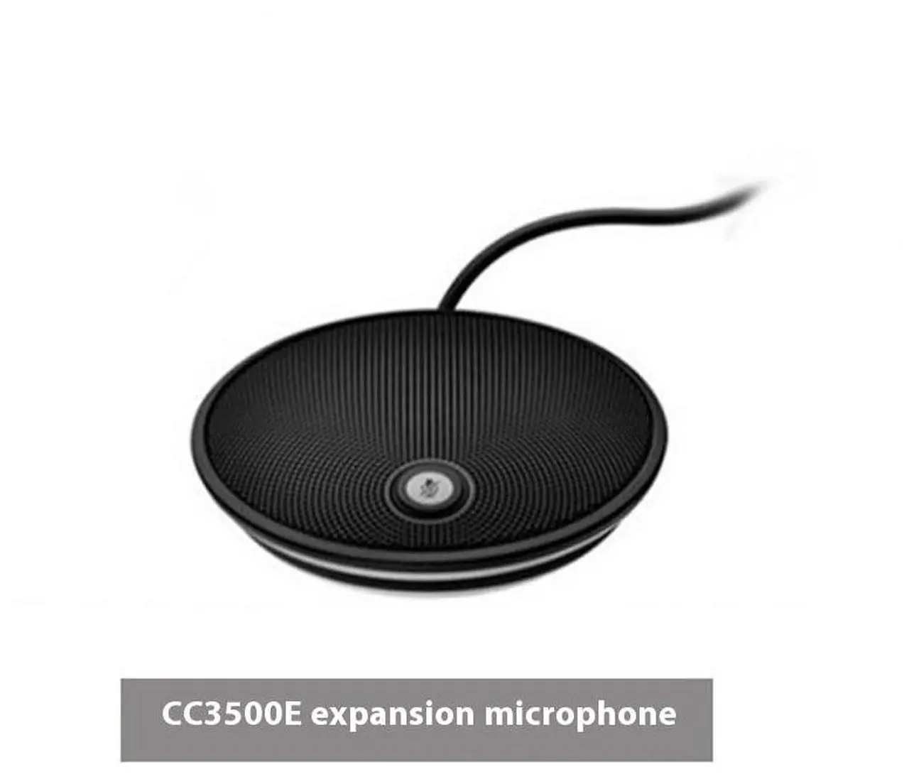 Main image of Logitech CC3500e STMP100 Expansion Microphone for GROUP System - Extends Coverage to 28ft, Plug & Play, Mute Button, Omnidirectional Mic, Black-single pack