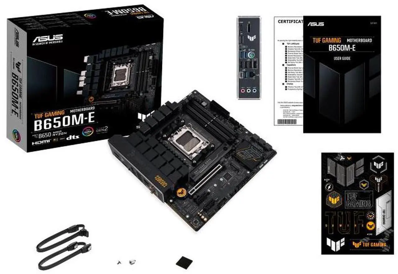 Alt view image 7 of 7 - ASUS TUF Gaming B650M-E,AMD B650 Motherboard,Socket AM5, DDR5,PCIe® 5.0 M.2,2.5 Gb Ethernet,Two-Way AI Noise Cancelation