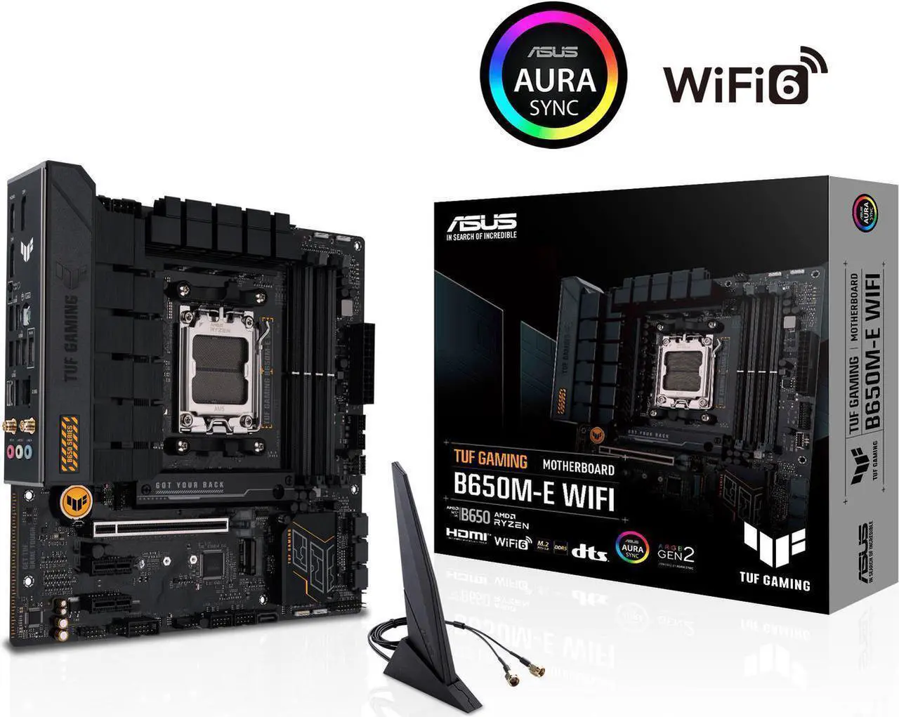 Main image of TUF GAMING B650M-E WIFI AMD Socket AM5 for AMD Ryzen 7000 Series