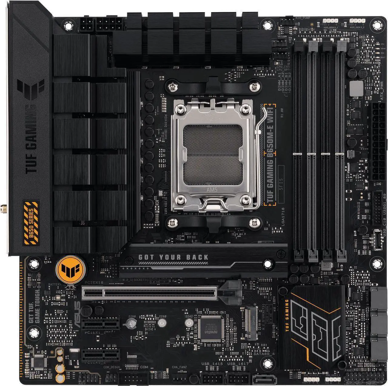 Alt view image 3 of 7 - TUF GAMING B650M-E WIFI AMD Socket AM5 for AMD Ryzen 7000 Series