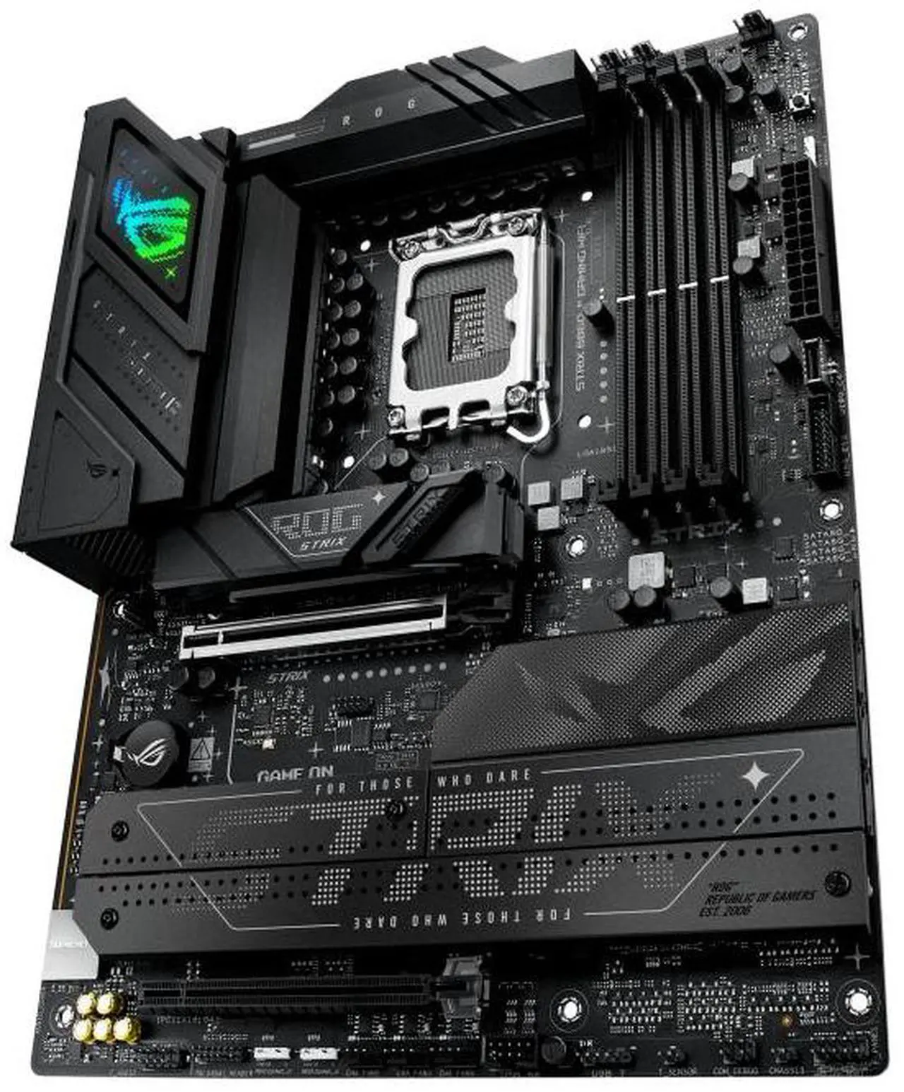 Alt view image 4 of 7 - ASUS ROG STRIX B860-F GAMING WIFI Intel B860 LGA 1851 ATX motherboard,four M.2 slots,one Thunderbolt 4 port, USB 20Gbps Type-C rear I/O port,ASUS AI Advisor, AI Networking II,Aura Sync RGB lighting