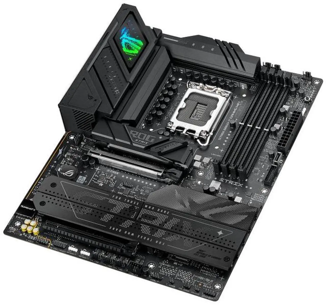 Alt view image 5 of 7 - ASUS ROG STRIX B860-F GAMING WIFI Intel B860 LGA 1851 ATX motherboard,four M.2 slots,one Thunderbolt 4 port, USB 20Gbps Type-C rear I/O port,ASUS AI Advisor, AI Networking II,Aura Sync RGB lighting