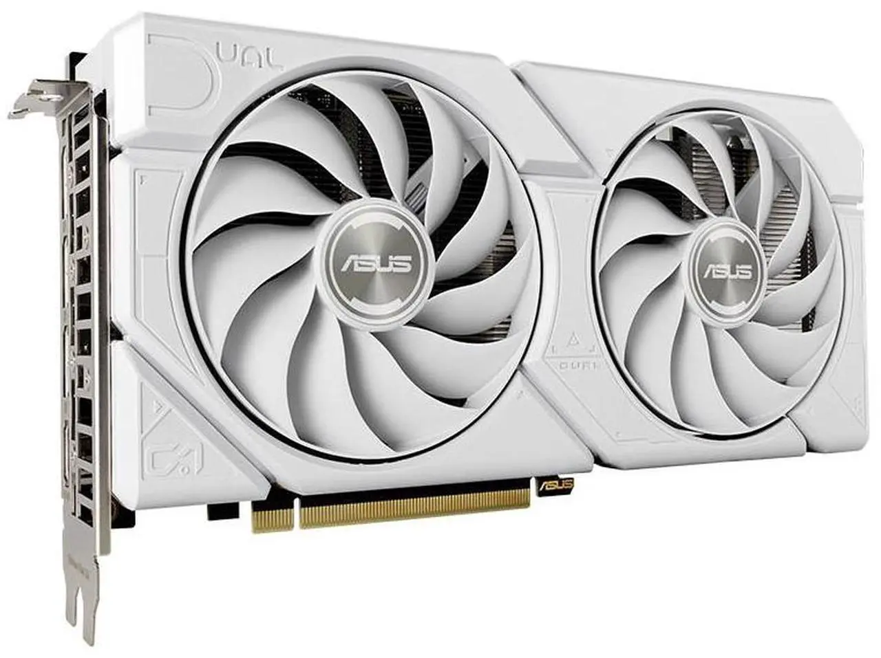 Alt view image 6 of 6 - ASUS Dual GeForce RTX 4060 Ti EVO white OC Edition 8GB GDDR6 (PCIe 4.0, 8GB GDDR6, DLSS 3, HDMI 2.1a, DisplayPort 1.4a, Axial-tech fan design, 0dB technology, ) DUAL-RTX4060TI-O8G-EVO-WHITE