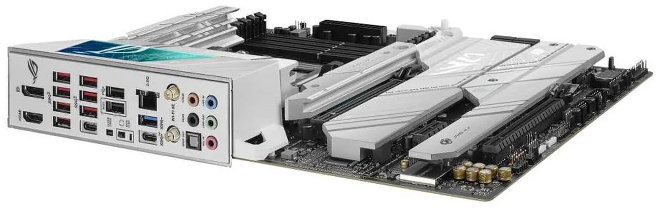 Alt view image 5 of 7 - ASUS ROG STRIX X670E-A GAMING WIFI AMD X670 ATX motherboard,AM5,DDR5 support, one PCIe 5.0 x16 slot with Q-Release, USB 3.2 Gen 2x2, onboard WiFi 6E, AI Cooling II, Aura Sync RGB lighting
