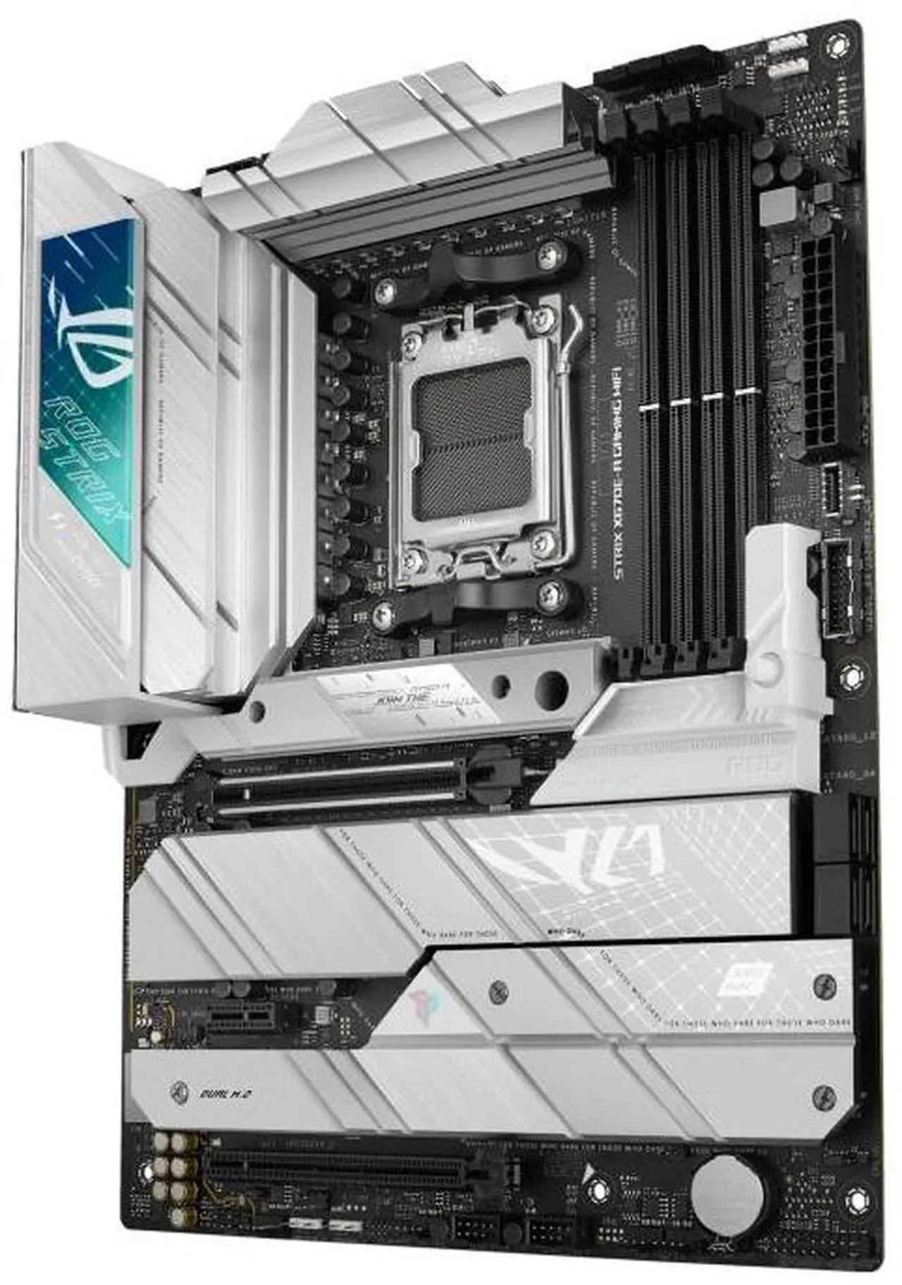 Alt view image 4 of 7 - ASUS ROG STRIX X670E-A GAMING WIFI AMD X670 ATX motherboard,AM5,DDR5 support, one PCIe 5.0 x16 slot with Q-Release, USB 3.2 Gen 2x2, onboard WiFi 6E, AI Cooling II, Aura Sync RGB lighting